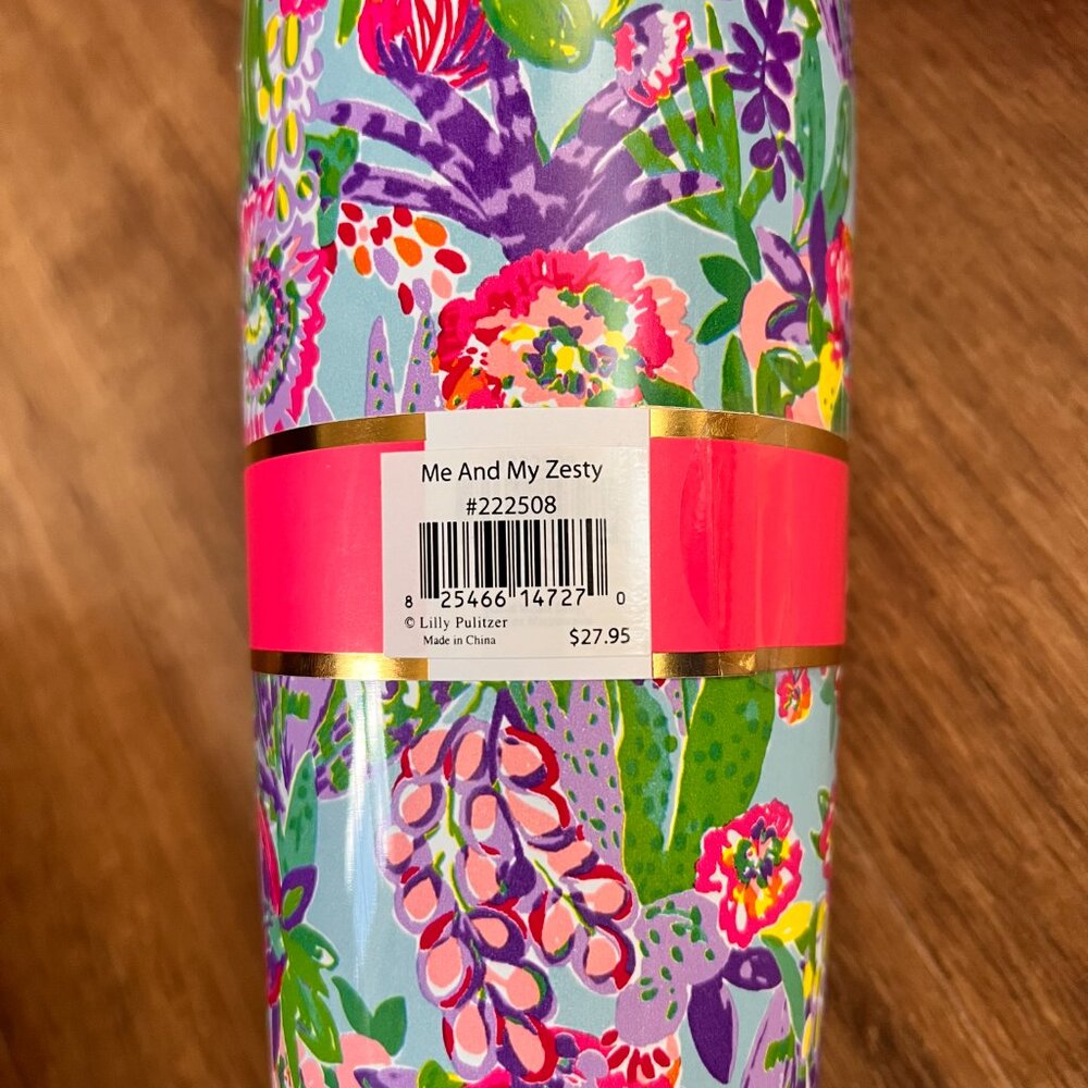 NEW Lilly Pulitzer Me & My Zesty Floral Double Wall Stainless Steel Tumbler - Picture 8 of 10